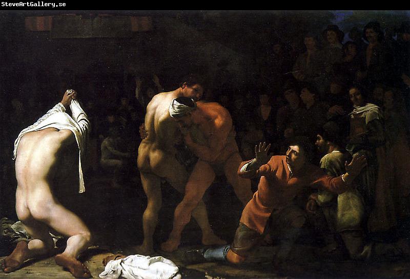 Michiel Sweerts Wrestling match